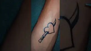 heart touching tattoo on hand #shorts