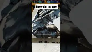 Moody dutch pour acrylic blowout! Full video now out! #art #acrylicpainting