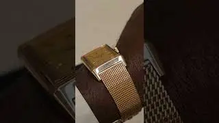 JLC Reverso Tribute Monoface Rose Gold with milanese mesh gold bracelet. #watchesandwonders
