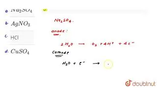Oxygen and hydrogen gases are produced at the anode and cathod erespectively