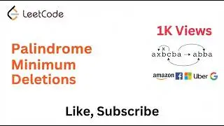 Palindrome Minimum Deletions Find minimum number of deletions to convert a string into a palindrome.