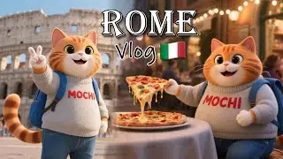 Traveling Cat in ROME 🇮🇹 | Mochi&rsquo;s Eternal City Adventure! ✨ Colosseum, Gelato & Hidden Gems