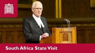 The Lord Speaker replies to the President of South Africa | House of Lords