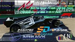 AC.CM HPSuprchrg2SS.LS3.F1simdreamMod @Interlagos GP Brazil sim2026race Top Speed 211 mph / 340 kph