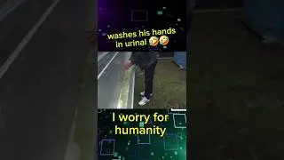 Man washes his hands in urinal on live TV in error