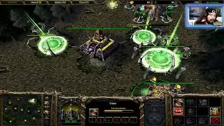 WARCRAFT 3 THE FROZEN THRONE - TWITCH vs YOUTUBE y PARTIDAZA