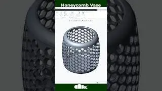 Honeycomb vase in Creo | shorts | cadx