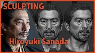 Sculpting Hiroyuki Sanada - 3D