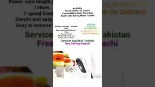 Kenwood HM-133 Electric Powered Hand Mixer Whisk Egg Beater Cake Baking Mains 7 Speed