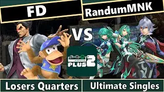 LRA Plus 2 - FD (Diddy Kong, Kazuya) vs RandumMNK (Corrin, Pyra/Mythra) - Losers Quarters