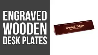 Engraved Desk Name Plates | Wooden | Top Notch Engraving LLC