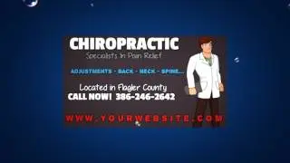 Animated BUBBLES FLYER Intro Video Promoting Any Business Type - #2017306 CHIROPRACTOR IN EXAMPLE