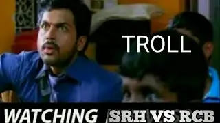 SRH VS RCB TROLL VIDEO#IPL2018 TROLL HIGHLIGHTS