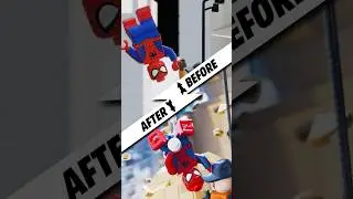 Lego Spider-Man Animation Progress Over Time #lego #spiderman