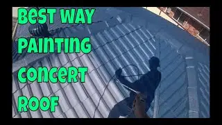 Best way painting concrete roof