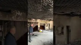 Borova, Ukraine House of Culture destroyed by Russian attacks