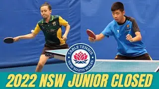 INSANE RALLIES! | Clarence Cheng vs Jeffrey Guo | U17 Boys Final | 2022 NSW Junior Closed