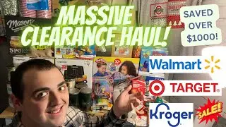 MASSIVE CLEARANCE HAUL! ~ SAVED OVER $1000 ~ UNBELIEVABLE DEALS! ~ WALMART/KROGER/TARGET