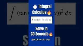 integral (tanx+cotx)^2 dx #integral #indefinite_integral #calculus