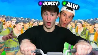 JONZY und ALVI *GEGEN* 100 Zuschauer in Fortnite Season 3! 👑