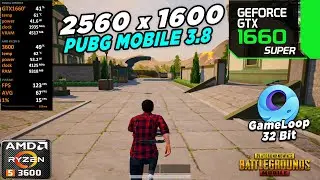 PUBG Mobile Ultra HD + 90 FPS Test | GTX 1660 Super + Ryzen 5 3600 | Gameloop 3.8 (32-Bit)