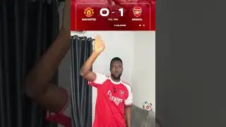 MASSIVE WIN FOR ARSENAL AT OLD TRAFFORD 0-1. 