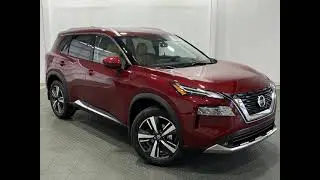 2021 Nissan Rogue Platinum Scarlet Ember Tintcoat (Red) w/ Tan Leather at Newton Nissan Gallatin