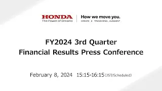 FY2024 3rd Quarter Financial Results Press Conference