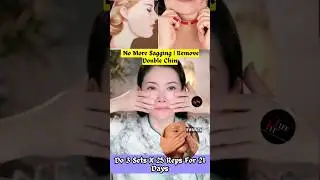 No More Sagging | Remove Double Chin #facialyoga #yoga #facelift #antiaging #doubles #saggingcheeks