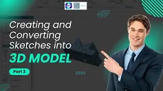 Creating Sketch and Convert it into 3D Model - Part 3 | Solid edge tutorial | Excel Design