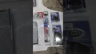 KAWASAKI NINJA ZX10R R&G RADIATOR GRILL | R&G SPOOL | R&G FORK SLIDER | R&G FRAME SLIDERS #shorts