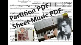 Concerto pour une voix - Saint Preux - Cover Piano(Tutorial + Partition PDF/Piano  PDF Sheet Music)