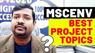 IGNOU MSC Environmental Science Project Topics | Easy & Approved Topics #ignou #ignouassignment