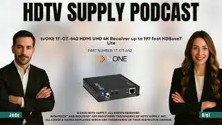 tvONE 1T-CT-642 HDMI UHD 4K Receiver up to 197 feet HDBaseT Lite