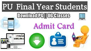 Panjab University Admit Card Download Process || Regular || Private || USOL Students For UG & PG