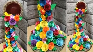 beautiful diy ideas for mugs | floating tea cup | paper roses | showpiece | handmade | easy | simple
