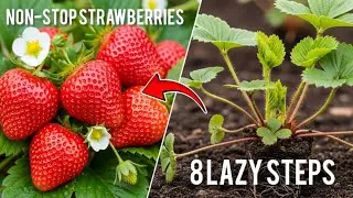 8 Lazy Steps to Endless Strawberries (My 6 Plants Shocked the Neighbors!)