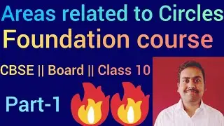Areas related to circles Class 10 Maths||Free Foundation Course||Board||Vivek Dwivedi|| Lecturer 1