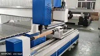 CNC ROUTER WITH LATHE ATTACHMENT#cncindia #woodworkingtools #wood #cncrouter #cncmachinemanufacturer