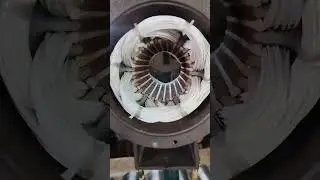 Ci body 10 HP Three phase #winding #shortsvideo #submarsible