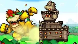 Mario and Luigi Bowser's Inside Story Boss Fights Bowser's Castle Giant Bowser Boss Fight No Damage