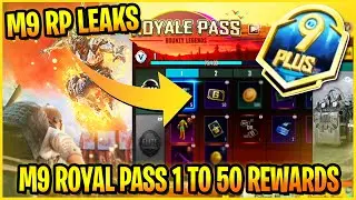 MONTH 9 ROYAL PASS 1 TO 50 RP REWARDS LEAKS | M9 ROYAL PASS | 1 TO 50 RP | M9 RP BGMI AND PUBGM