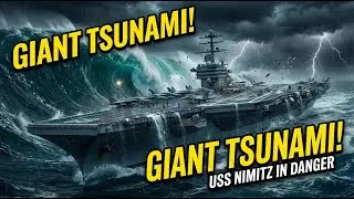 USS Nimitz Caught in a Giant Tsunami | Ultra Realistic Ocean Disaster Simulation