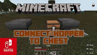 Connect Hopper to Chest Without Using Any Block! Minecraft Nintendo Switch