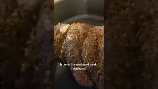 Smoked marinated venison