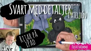 Barnboks illustrat&ouml;r ritar p&aring; ipad  nr 5 procreate
