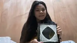 The geometric triangles curve string art making 