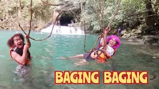 Naligo sa Blue Water Lagoon sina Bebang at Prencess