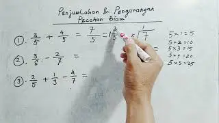 Cara menghitung pecahan biasa