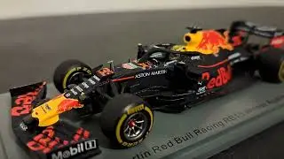 Review:  Max Verstappens 2019 Aston Martin Red Bull Racing RB15 in 1/43 scale by Spark Models.